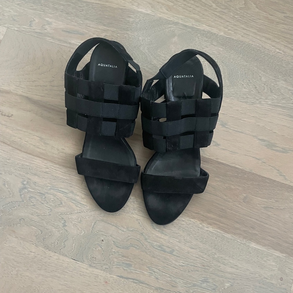 Aquatalia Black Heel - 7.5